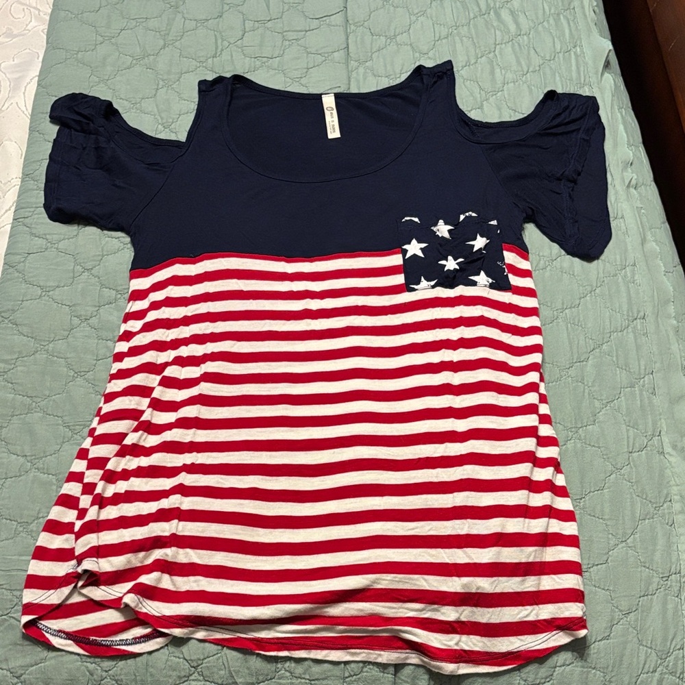 Sun n Moon Cold Shoulder shirt